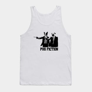 PUG FICTION_black Tank Top